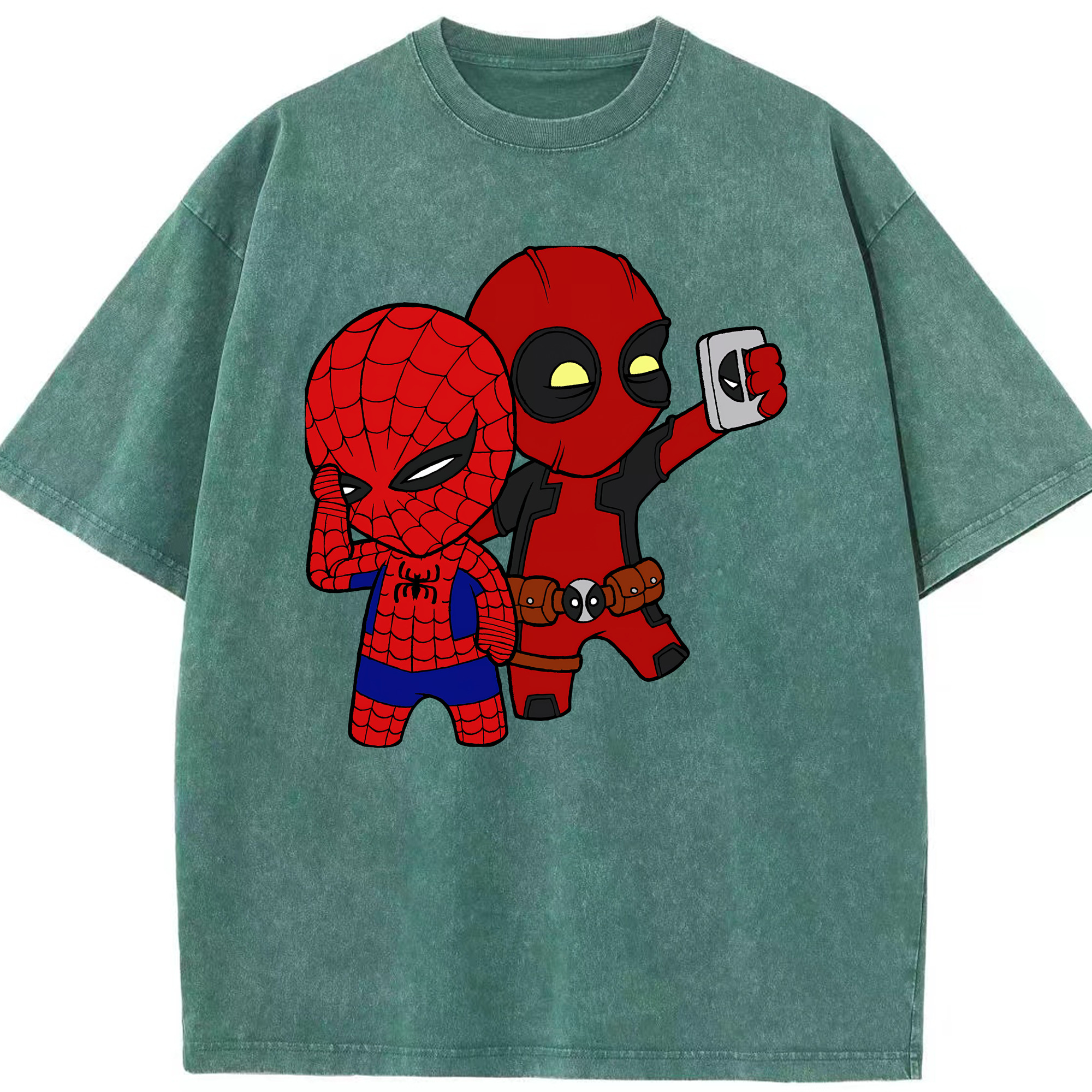 （画像用） Deadpool デッドプール 綿100% ヴィンテージ風 半袖Tシャツ（フロントプリント）